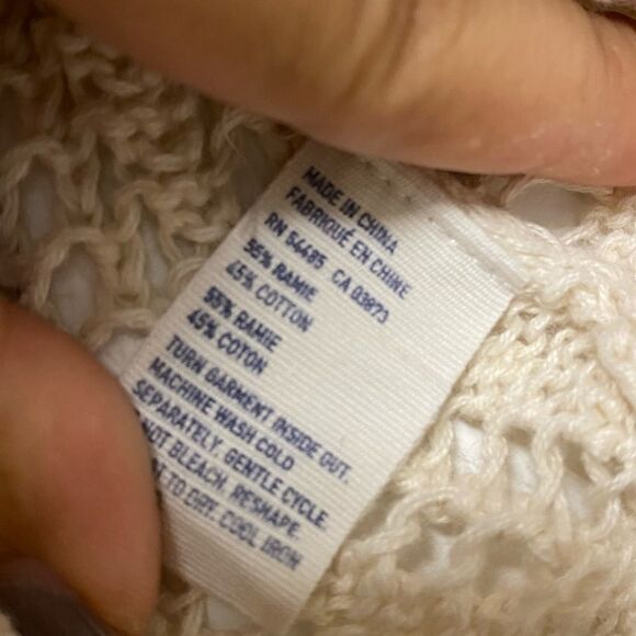 American Eagle, beige cropped short sleeved top - Picture 4 of 6